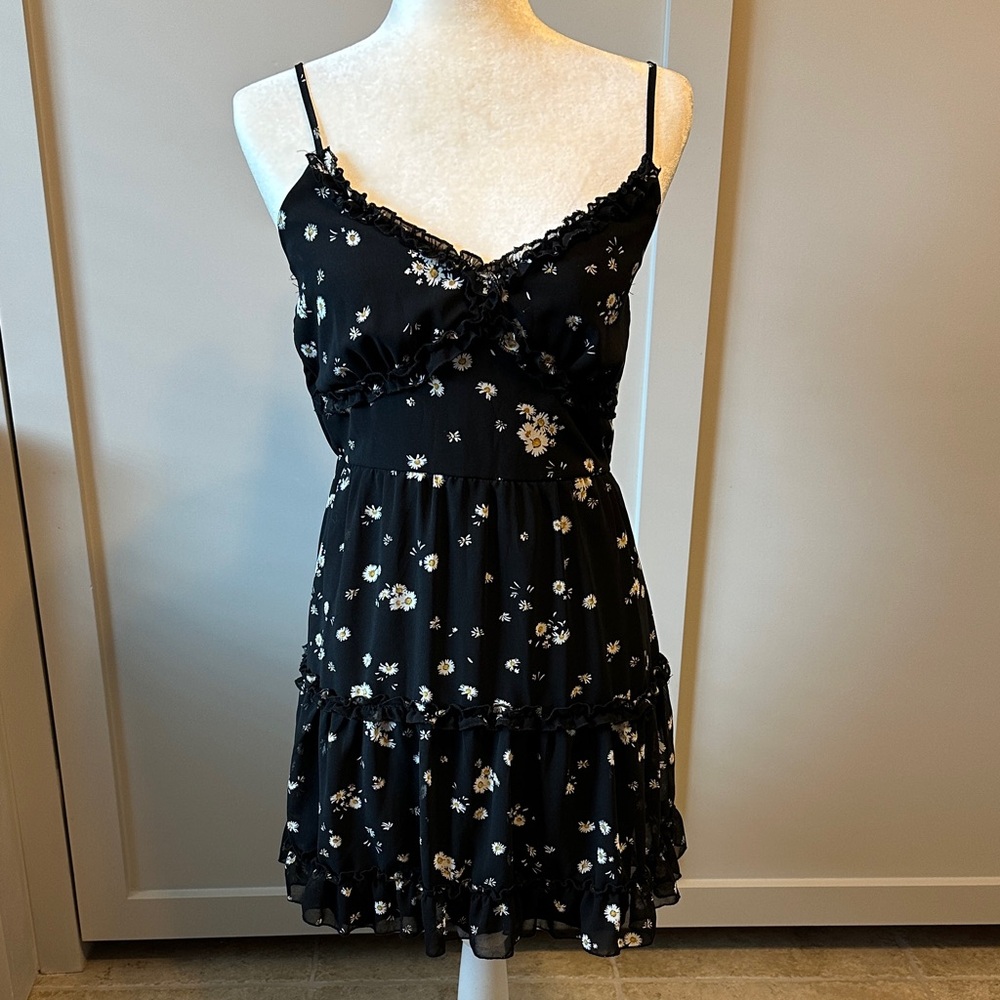Liberty Love Black Floral Mini Dress